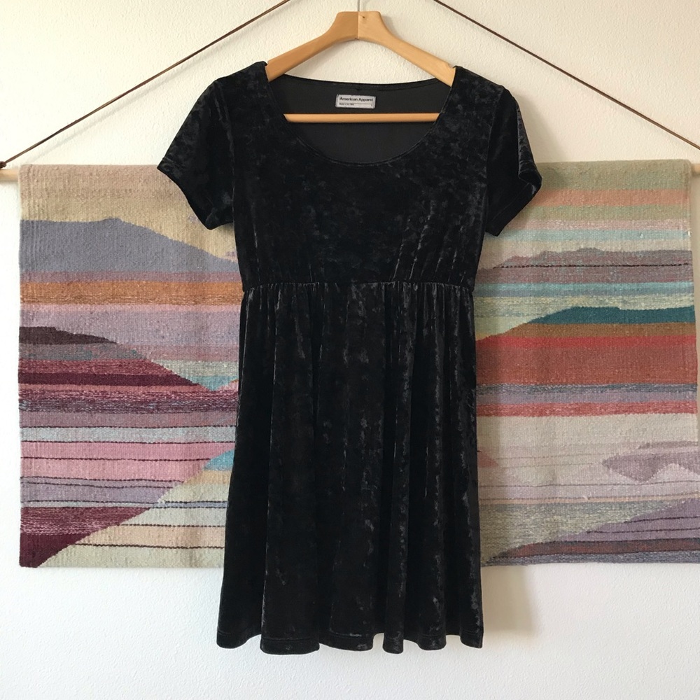 Vintage American Apparel crushed velvet baby doll